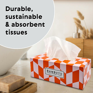 Bamboo Facial Tissue Box | Rectangle