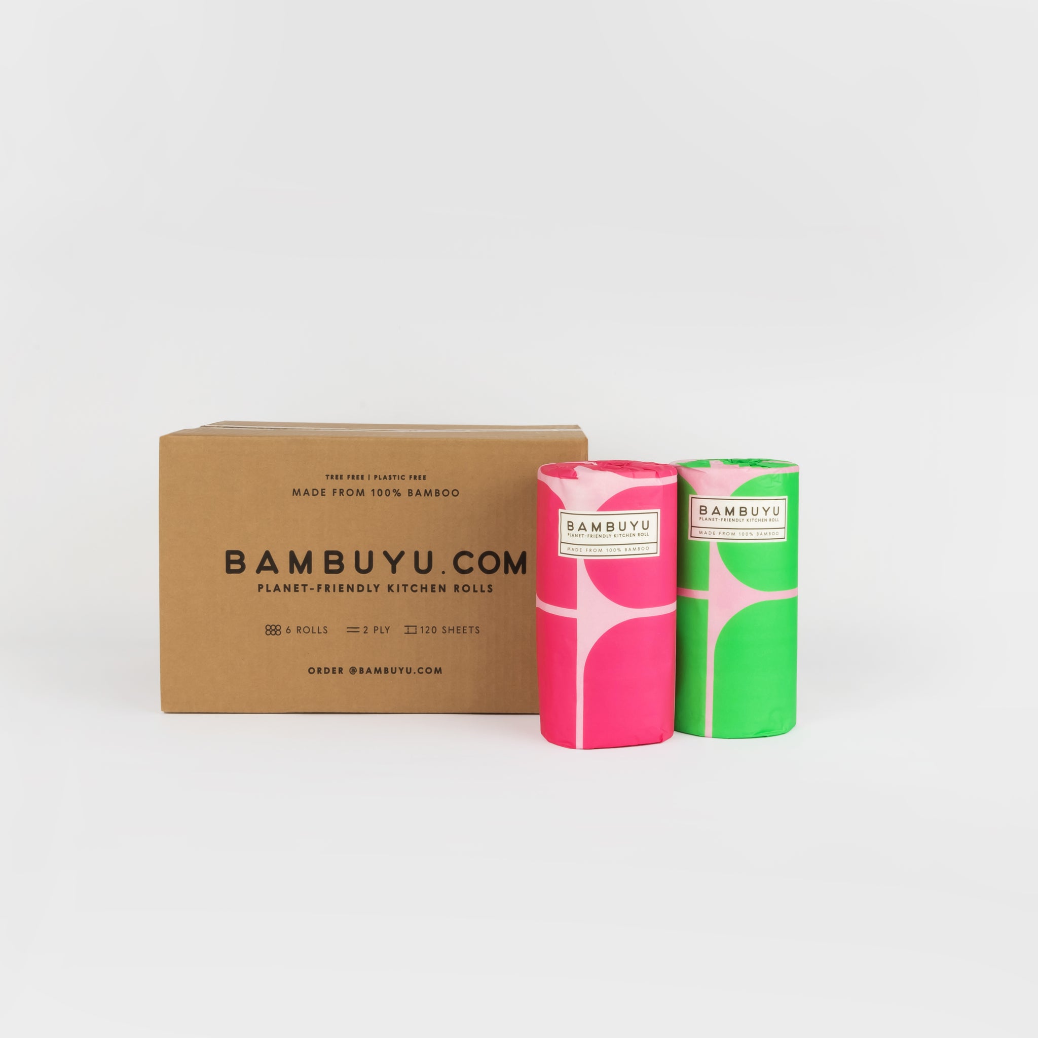 Bambuyu Family Bundle (Toilet Rolls, Facial Tissues & Kitchen Rolls)