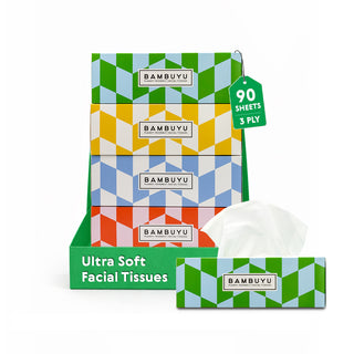 Bamboo Facial Tissue Box | Rectangle
