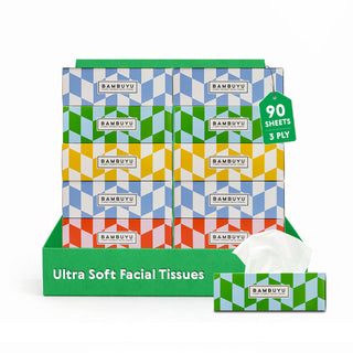 Bamboo Facial Tissue Box | Rectangle