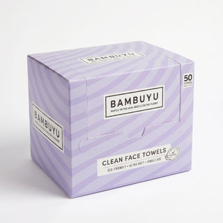 Bamboo Skin Care Face Towels - 50 Sheets